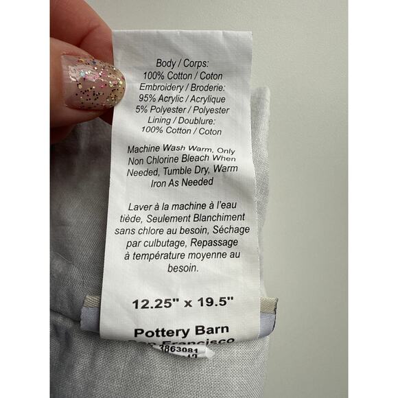 Pottery Barn Santa Christmas Stocking Sage Green Vintage Decor Holiday - Picture 4 of 7